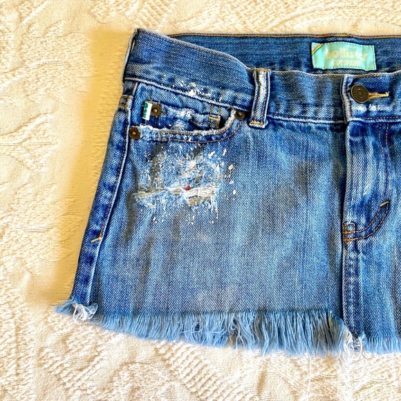 Vintage Hollister Denim Jean Skirt - Picture 2 of 7